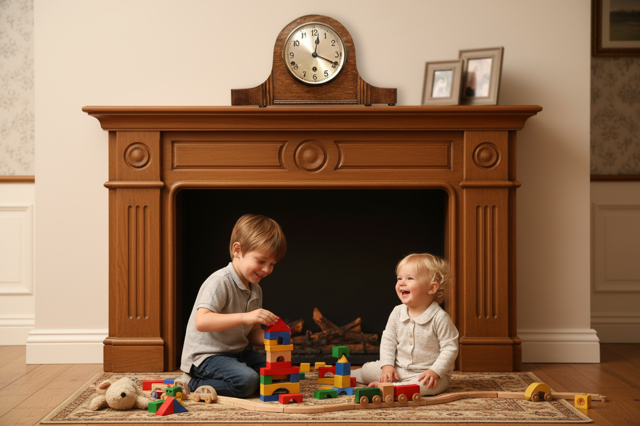 Napoleon Oak Mantle Clock | 8-Day Westminster Chime Movement
