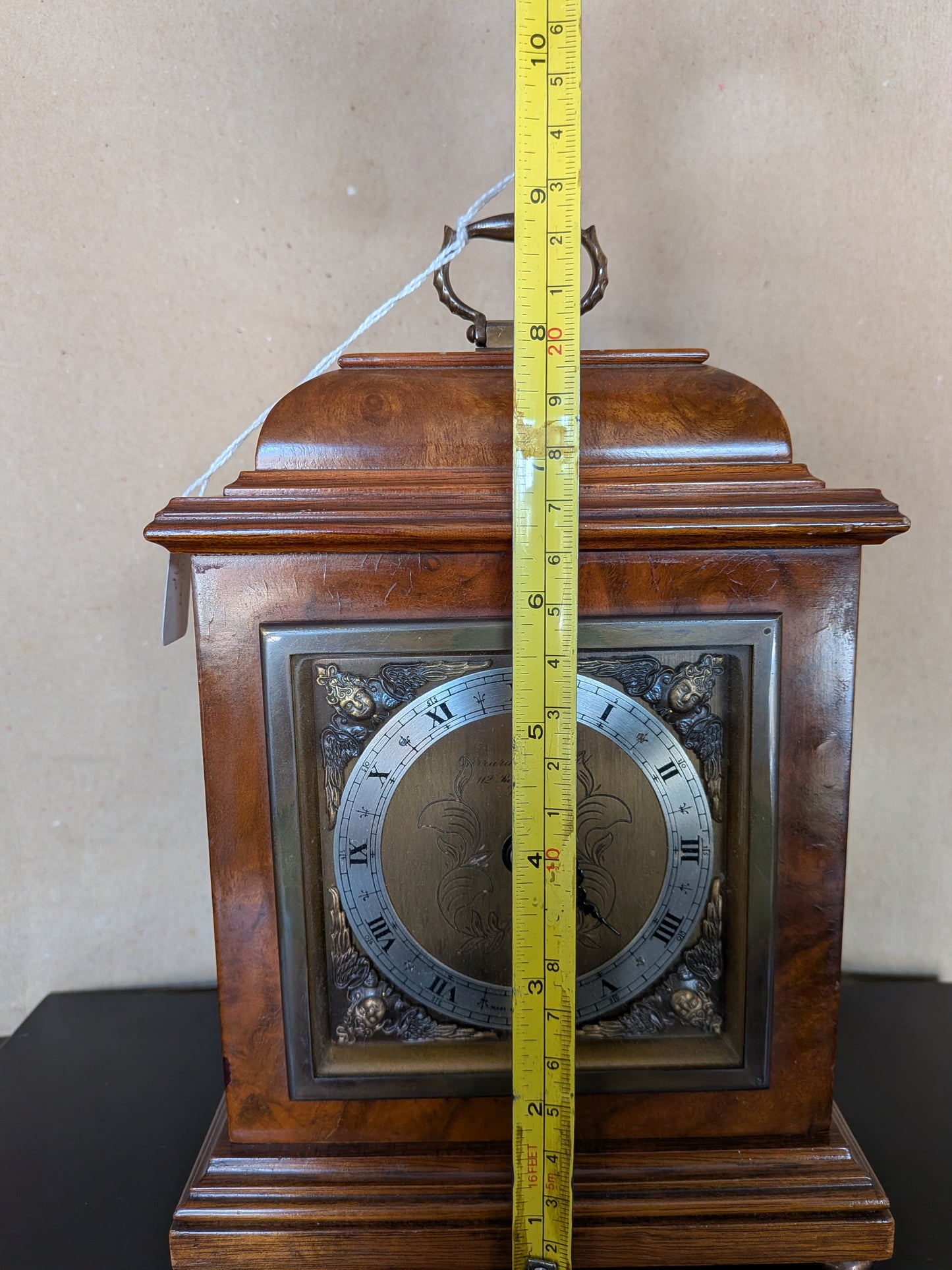 Elliott of London Reconditioned Walnut Mantel Bracket Clock (8-Day Timepiece)