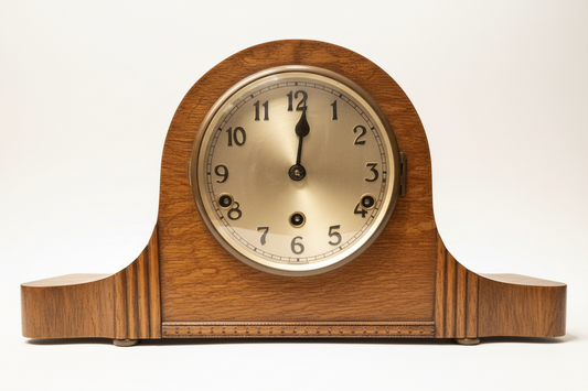 Napoleon Oak Mantle Clock | 8-Day Westminster Chime Movement