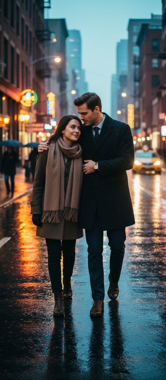 Watch with a brown leather strap on a light background