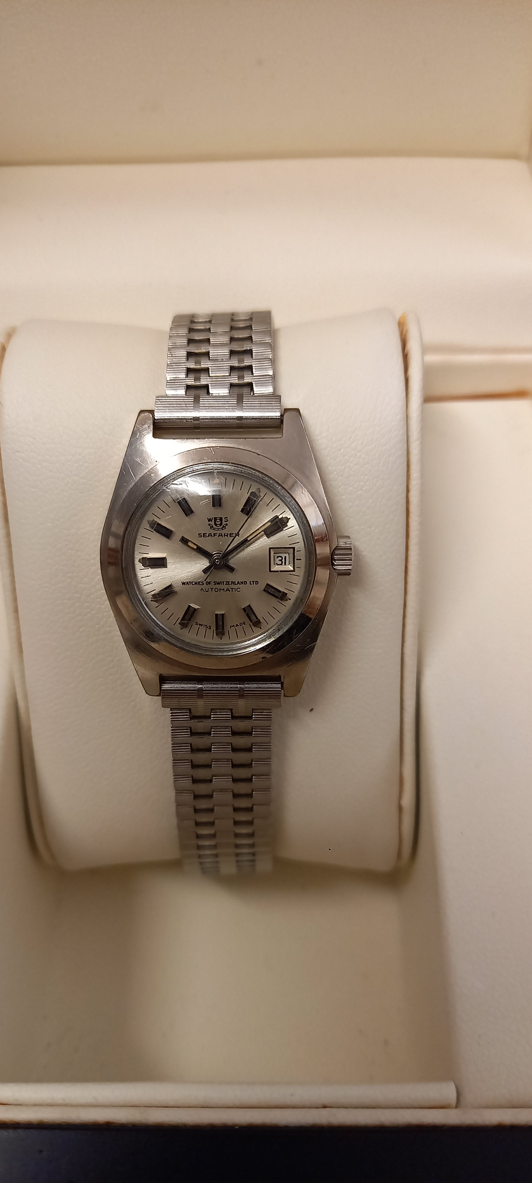 Vintage Seafarer S/Steel Ladies Automatic Watch