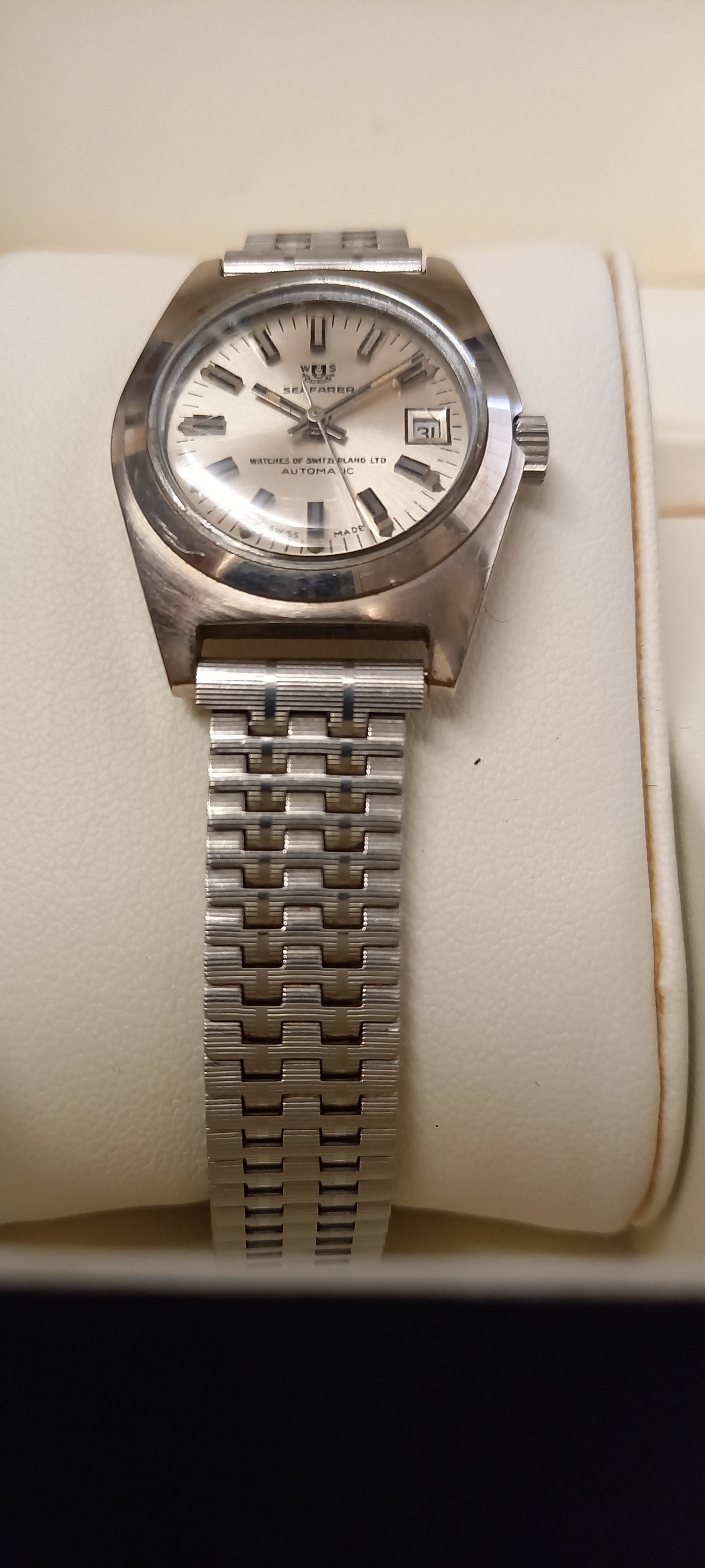 Vintage Seafarer S/Steel Ladies Automatic Watch