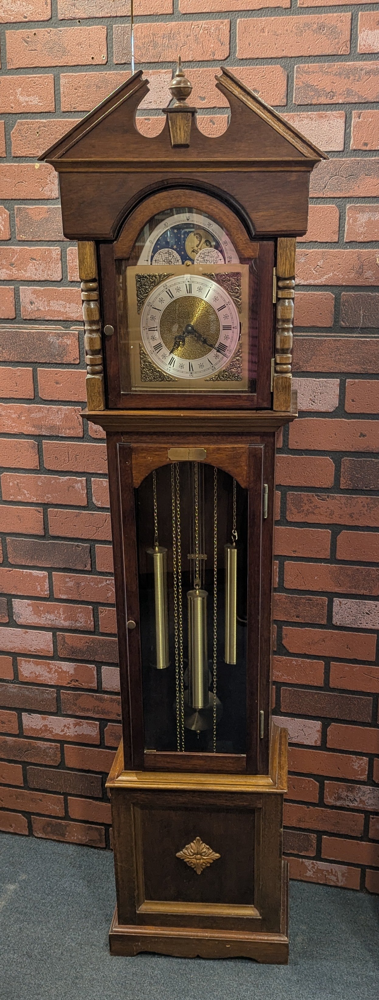 SH Oak Style Grandmother Clock