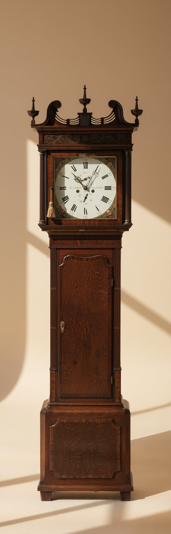 Antique J. Lawson Warrington Grandfather Clock | 8-Day Longcase c.1820