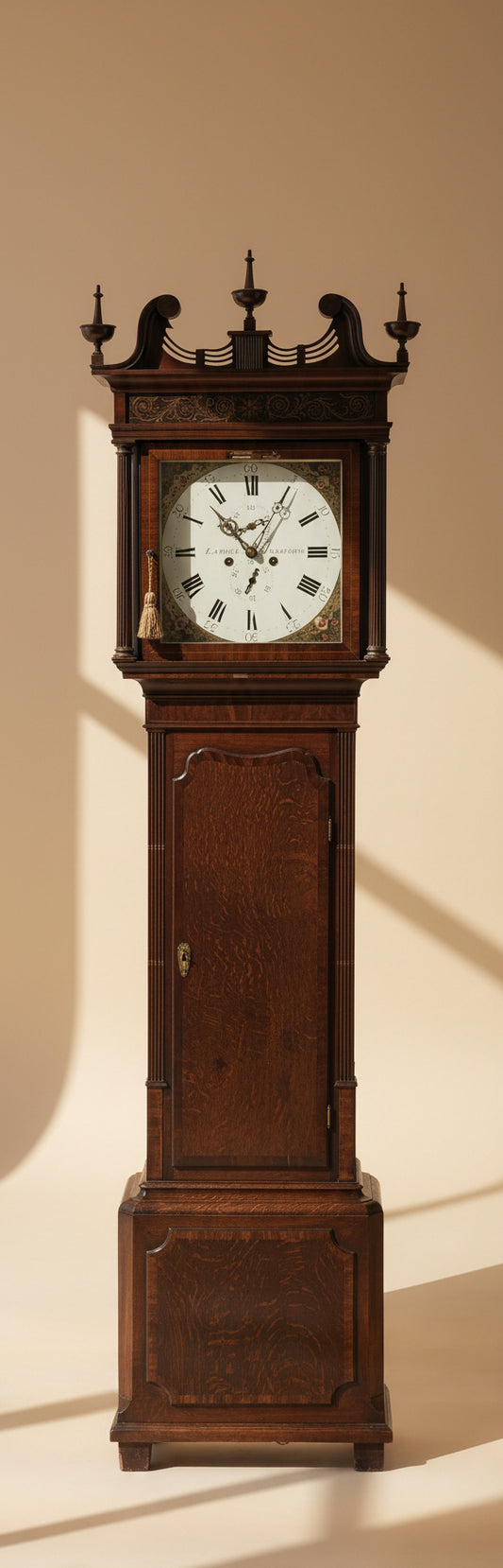 Antique J. Lawson Warrington Grandfather Clock | 8-Day Longcase c.1820