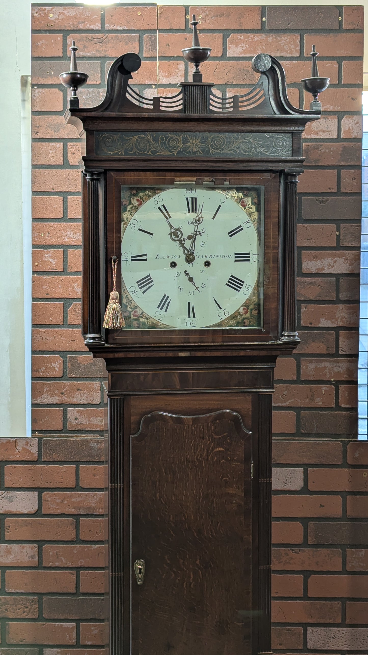 Antique J. Lawson Warrington Grandfather Clock | 8-Day Longcase c.1820