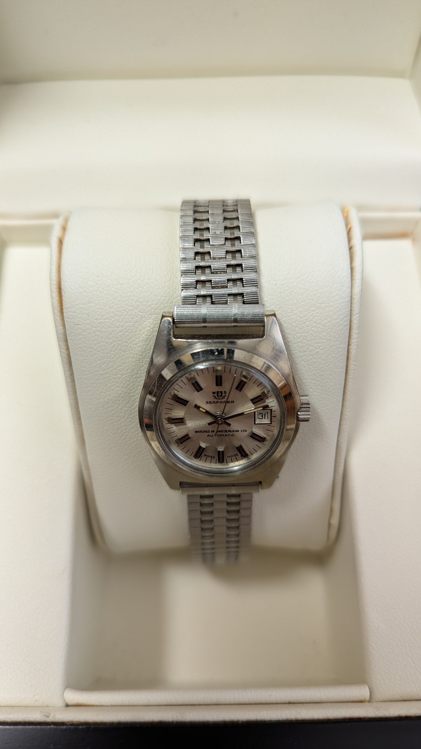 Vintage Seafarer S/Steel Ladies Automatic Watch