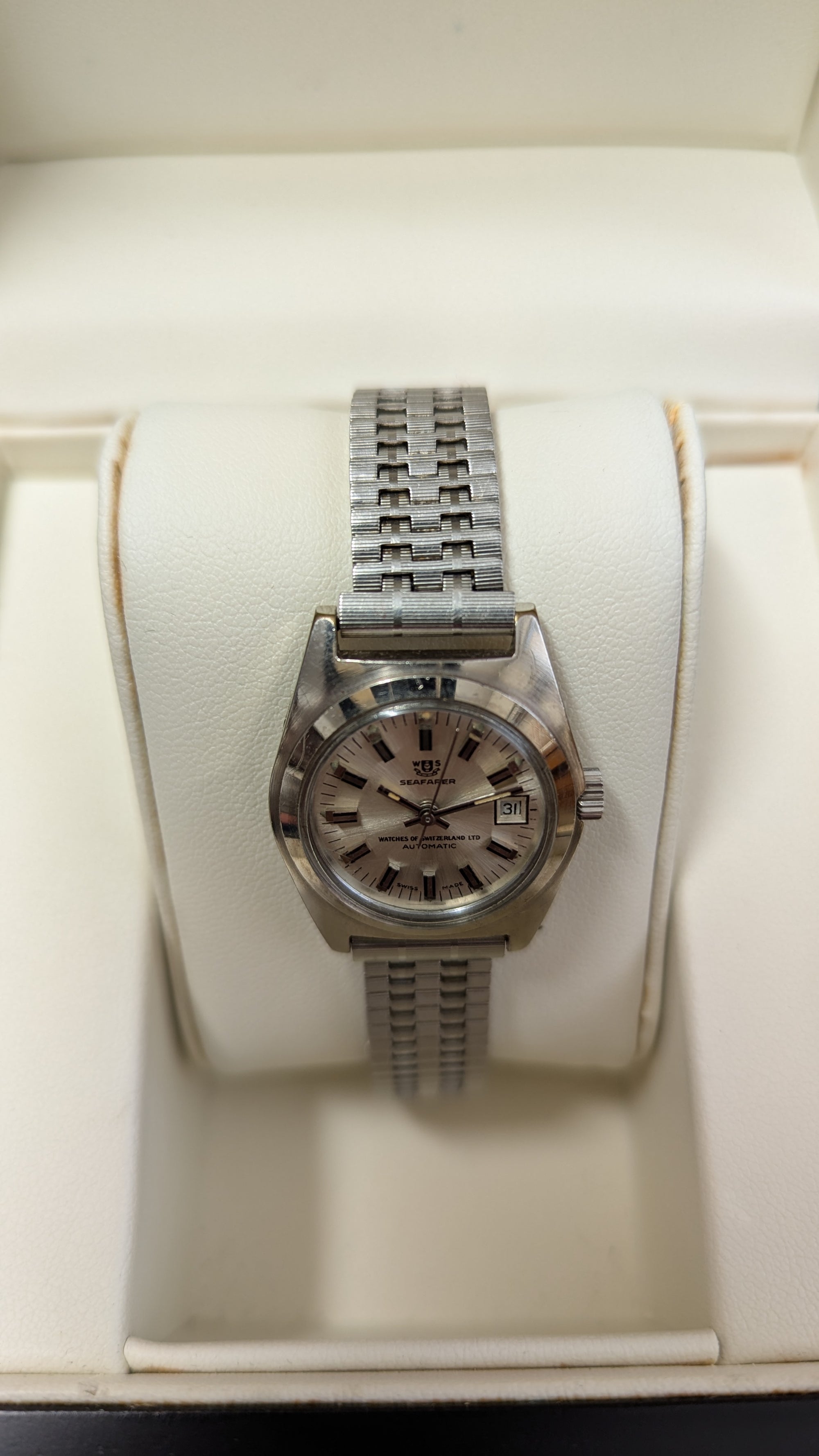 Vintage Seafarer S/Steel Ladies Automatic Watch