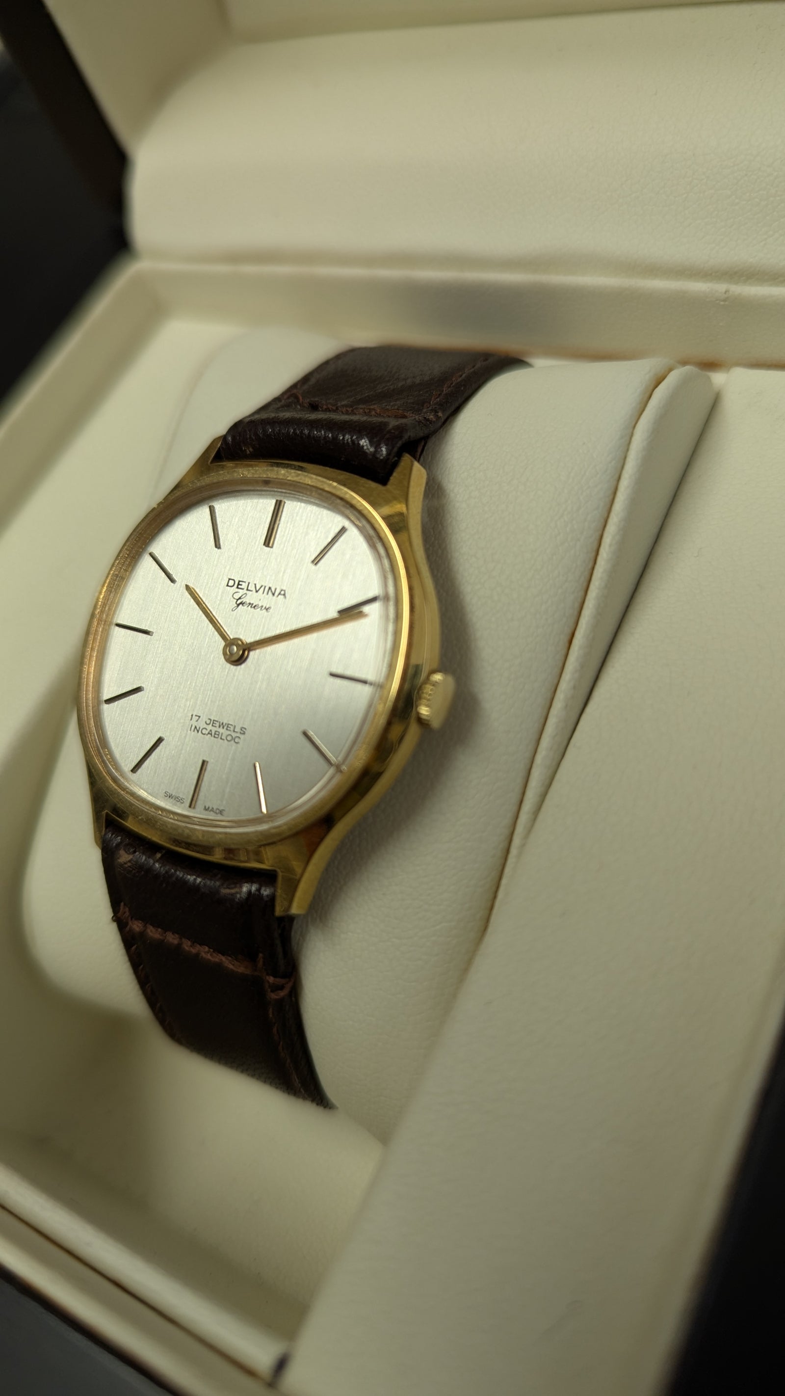 Vintage Delvina Geneve Manual Mechanical Watch