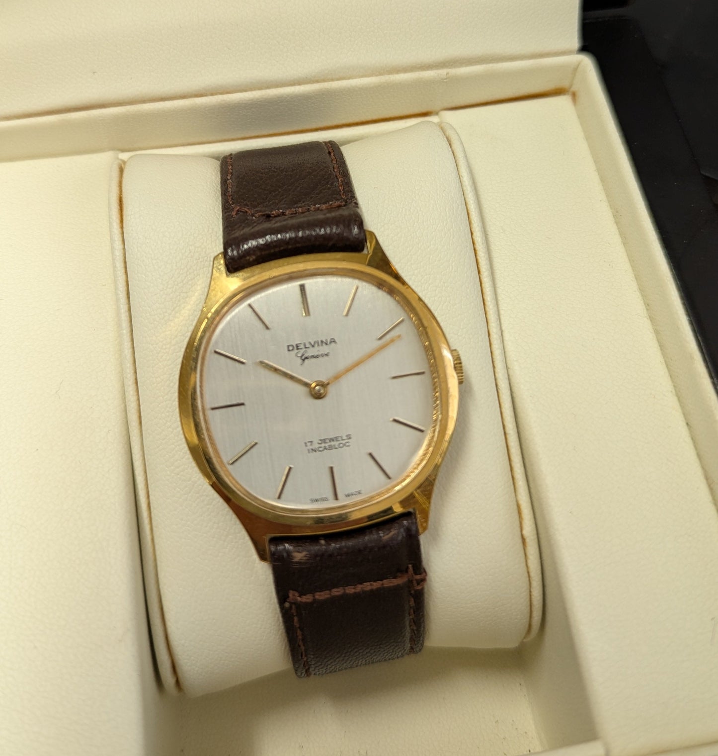 Vintage Delvina Geneve Manual Mechanical Watch