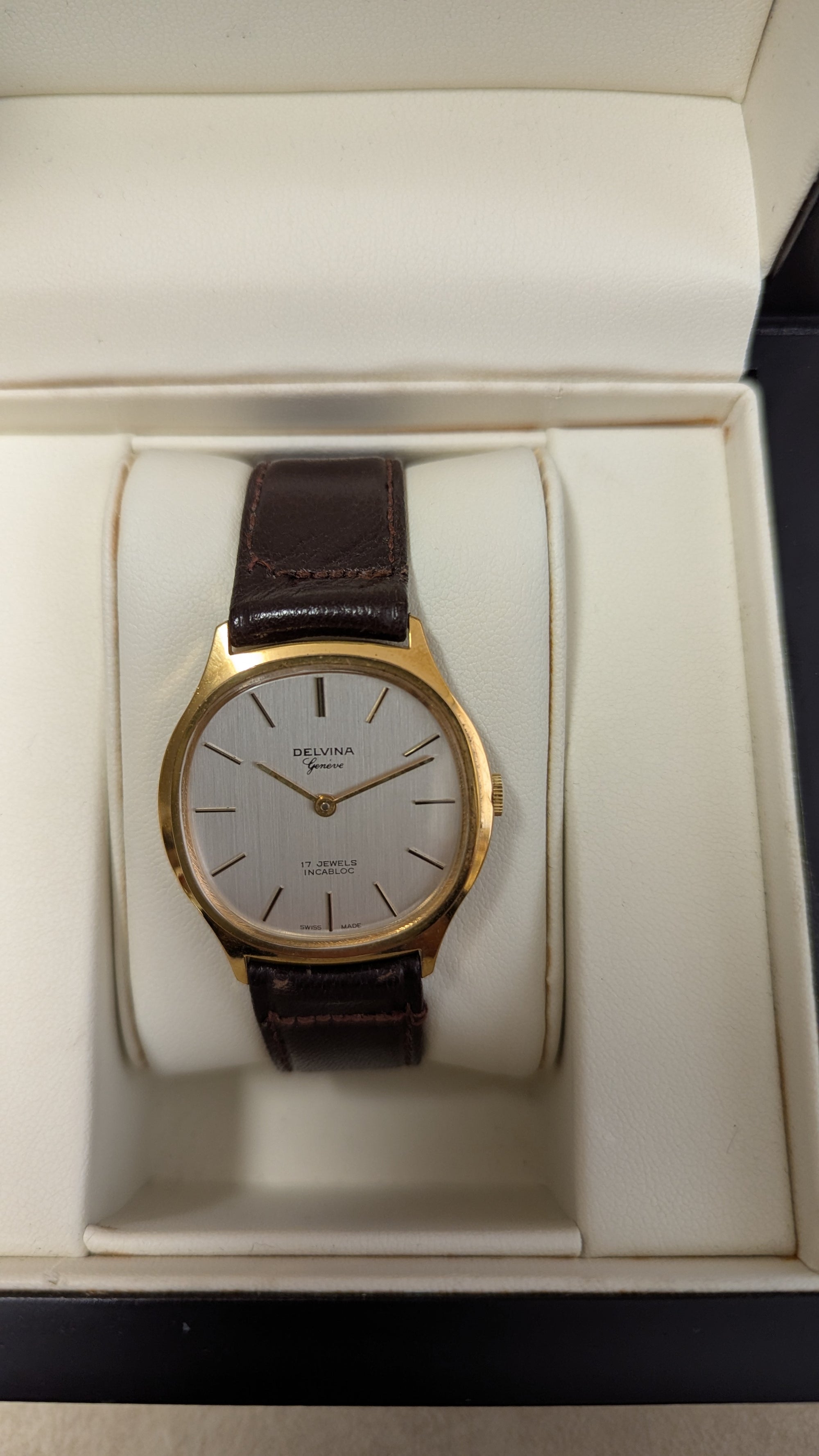 Vintage Delvina Geneve Manual Mechanical Watch