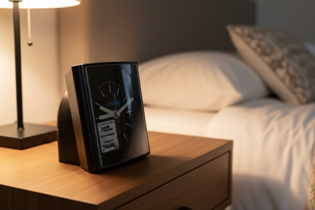 Seiko Black Bedside alarm, Radio controlled