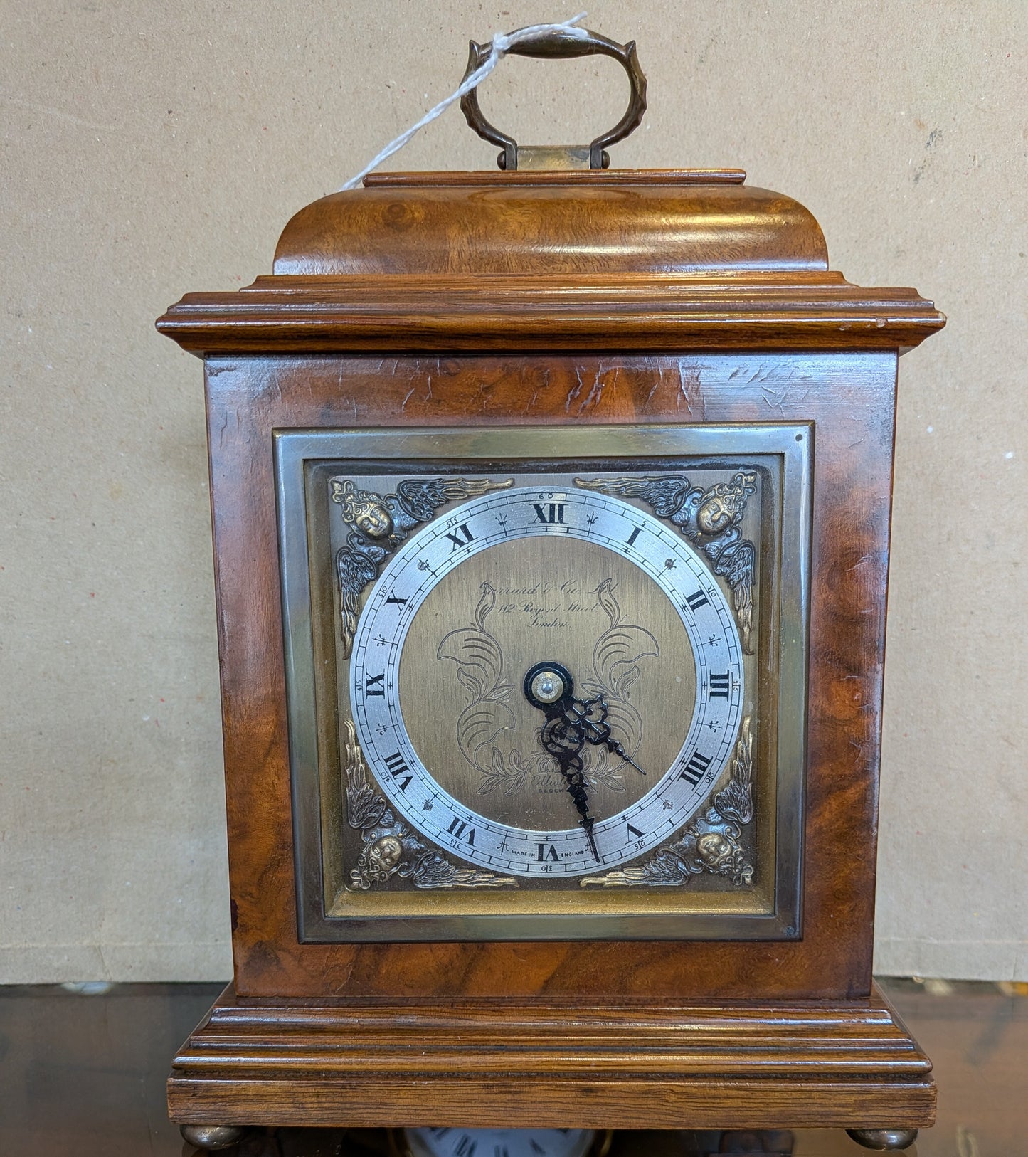 Elliott of London Reconditioned Walnut Mantel Bracket Clock (8-Day Timepiece)