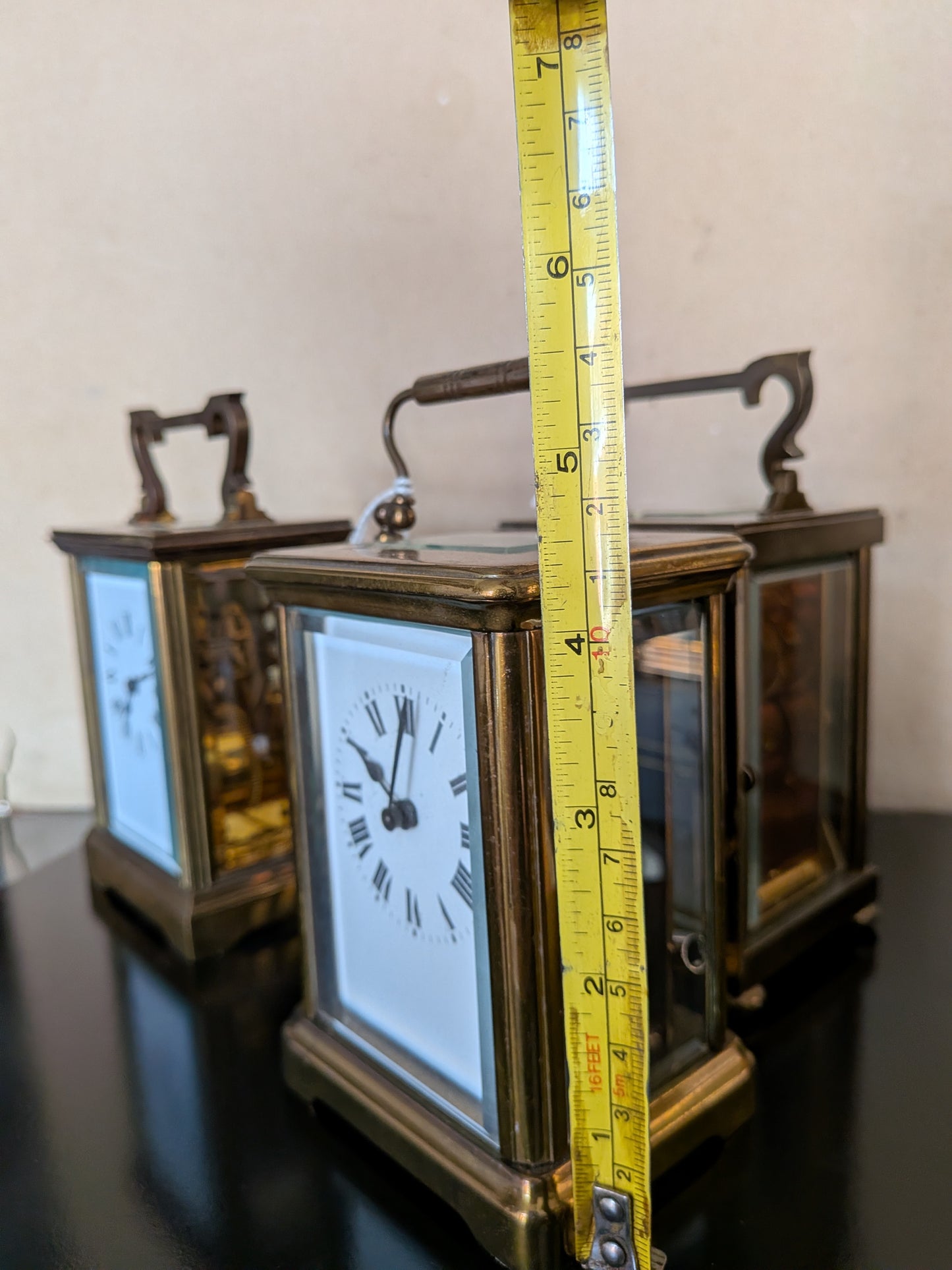 Vintage 1980s Reconditioned Brass Carriage Clock (8-Day Timepiece)