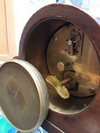 Back View | Polished Oak Timepiece Mantle/Shelf Clock - SH Antique | Mantel Clock | Clock Corner