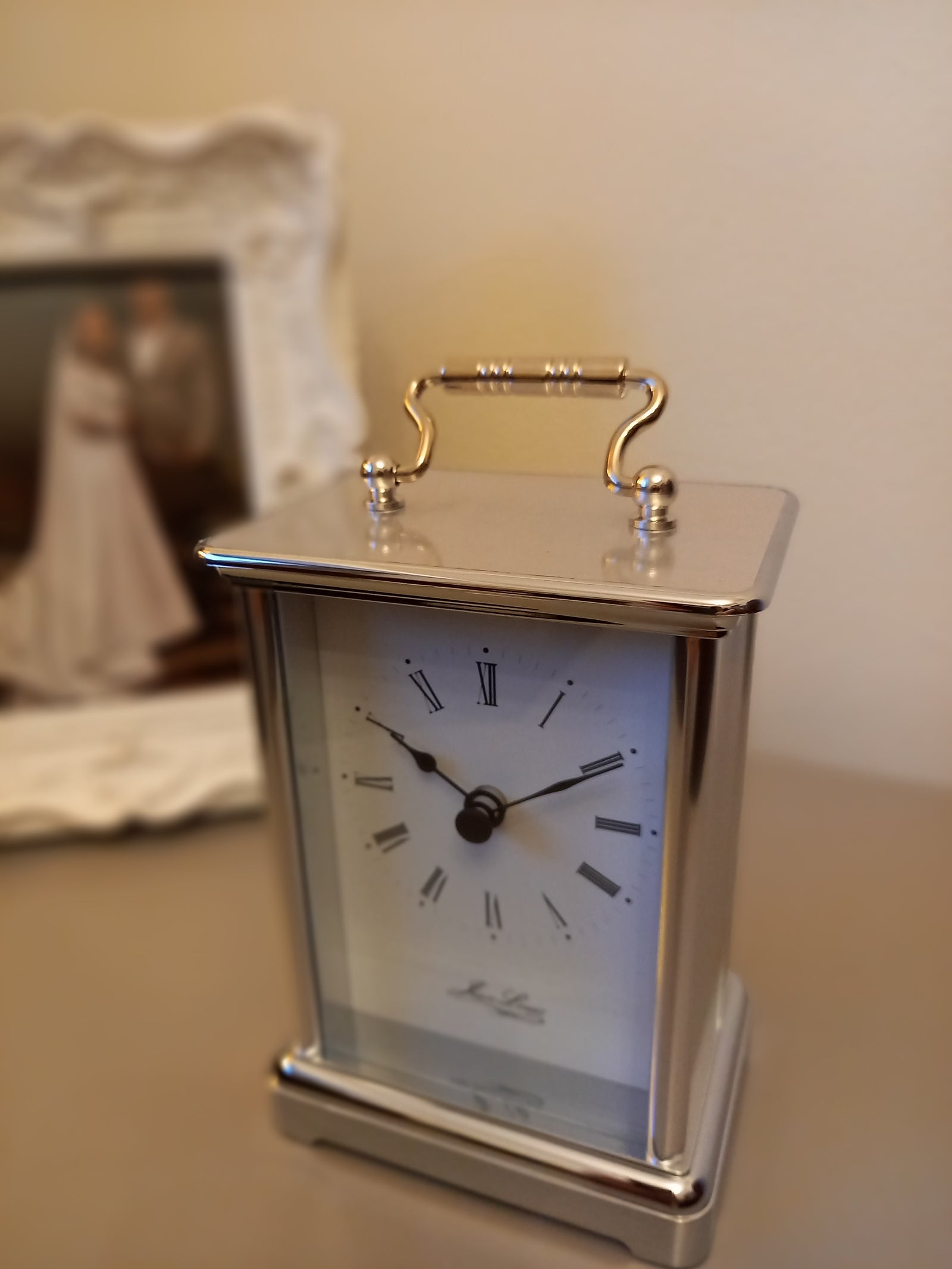 Chrome Quartz Carriage Clock