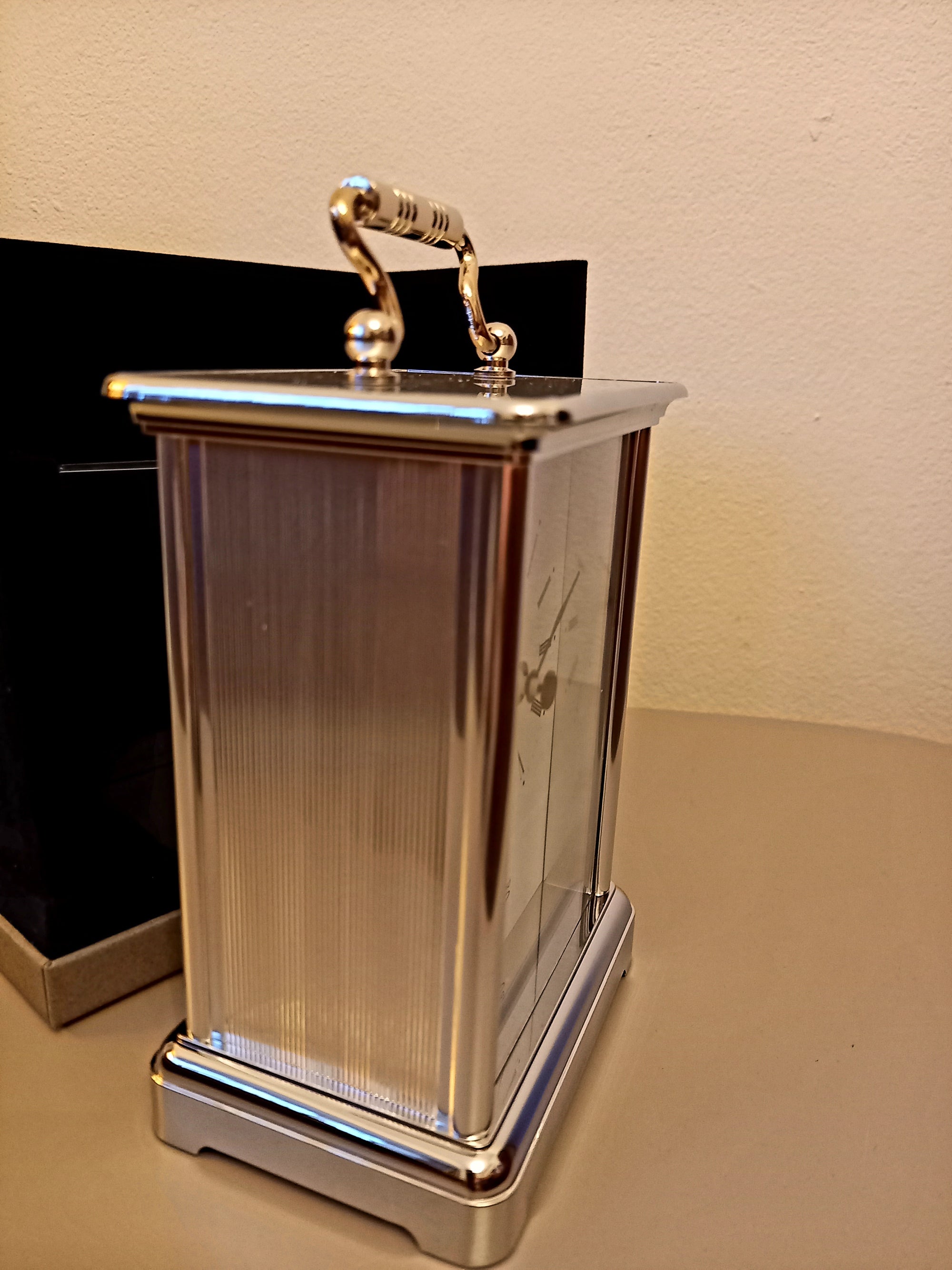 Chrome Quartz Carriage Clock