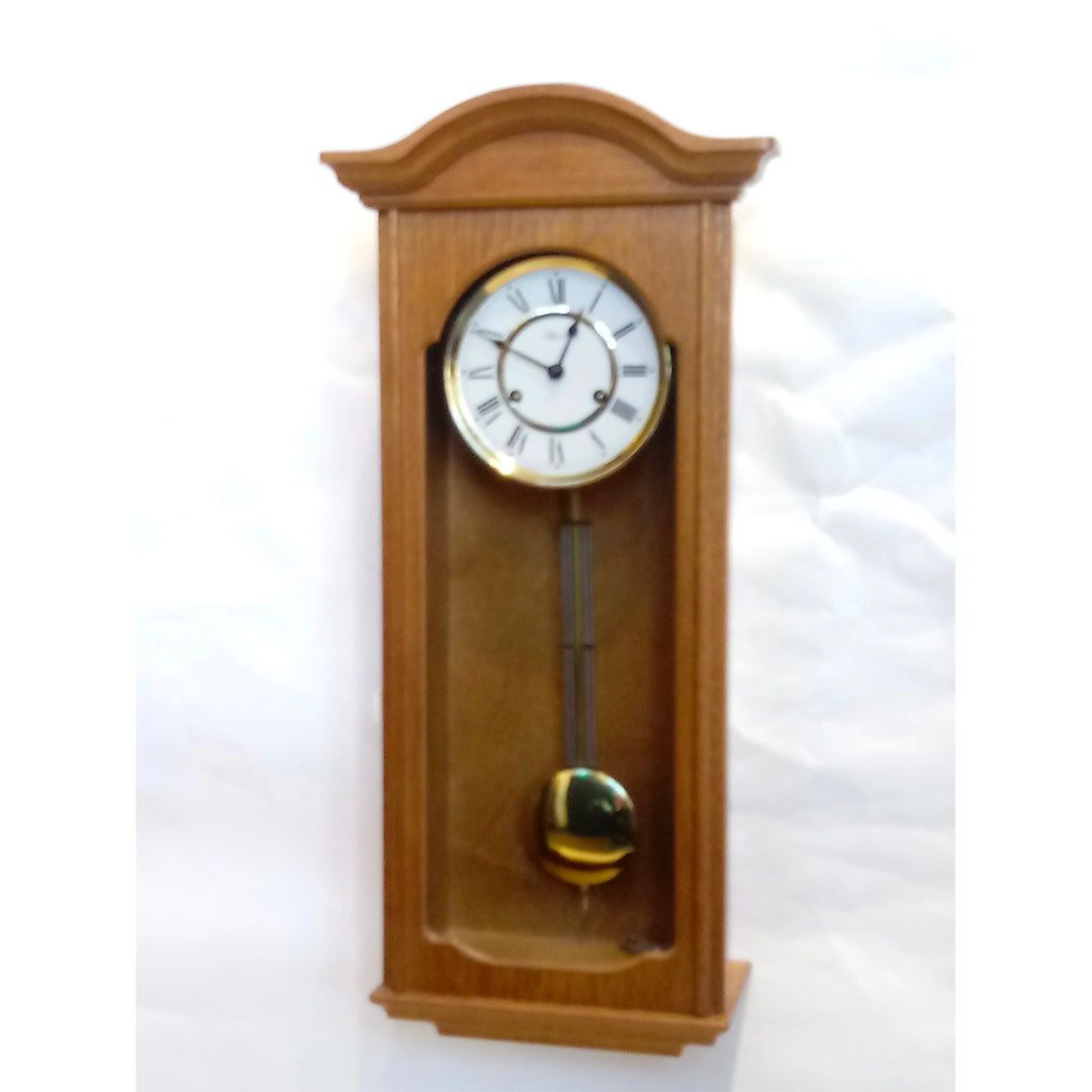 Hermle Solid Light Oak Wall Clock | 8-Day Mechanical Strike