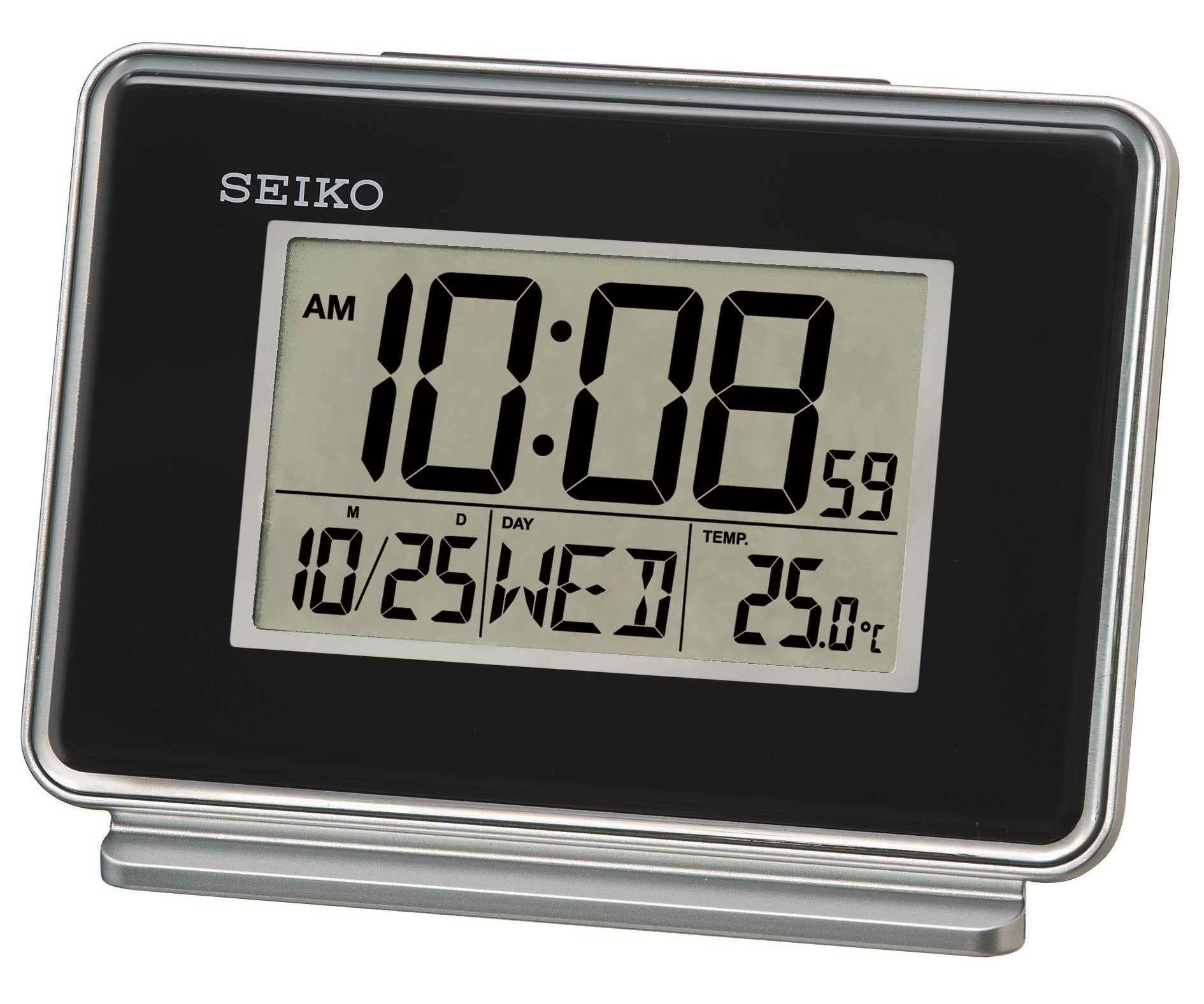 Seiko LCD Dual Alarm/Calendar Clock