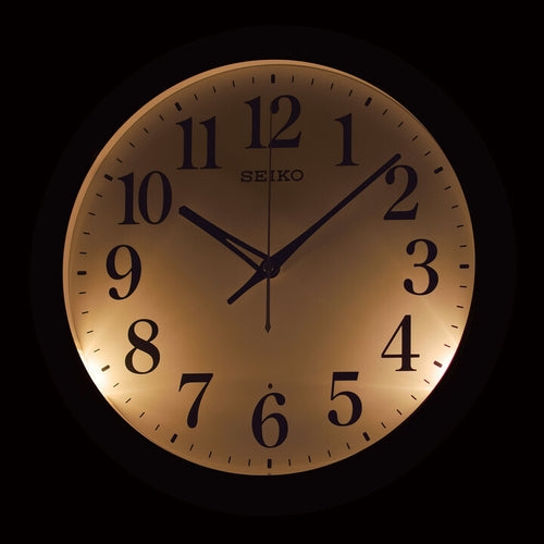Seiko Wall Clock with Auto-Constant Light