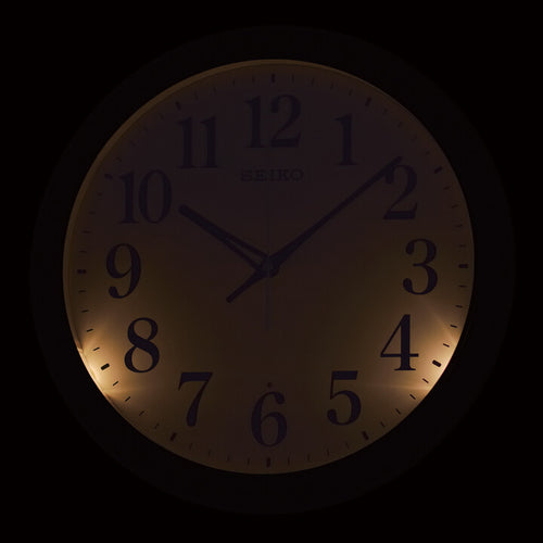 Seiko Wall Clock with Auto-Constant Light