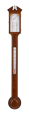 Comitti Of London Aneroid Stick Barometer | Barometer | Clock Corner