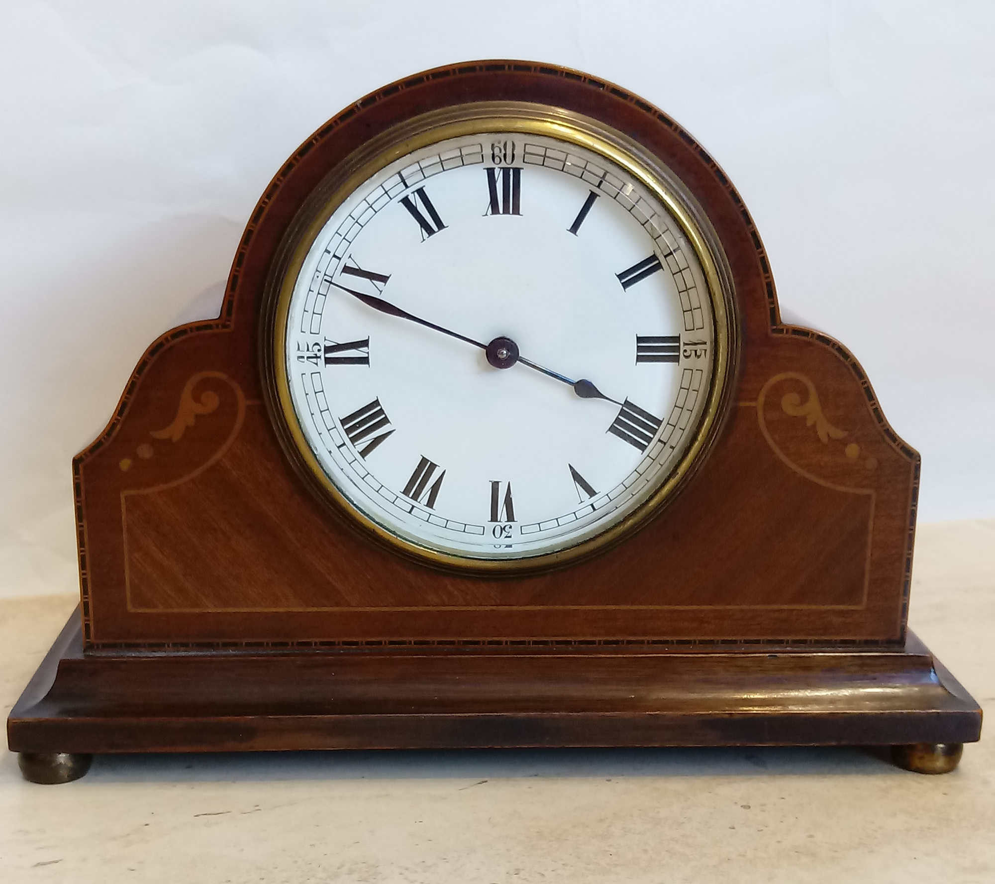 Polished Oak Timepiece Mantle/Shelf Clock - SH Antique | Mantel Clock | Clock Corner