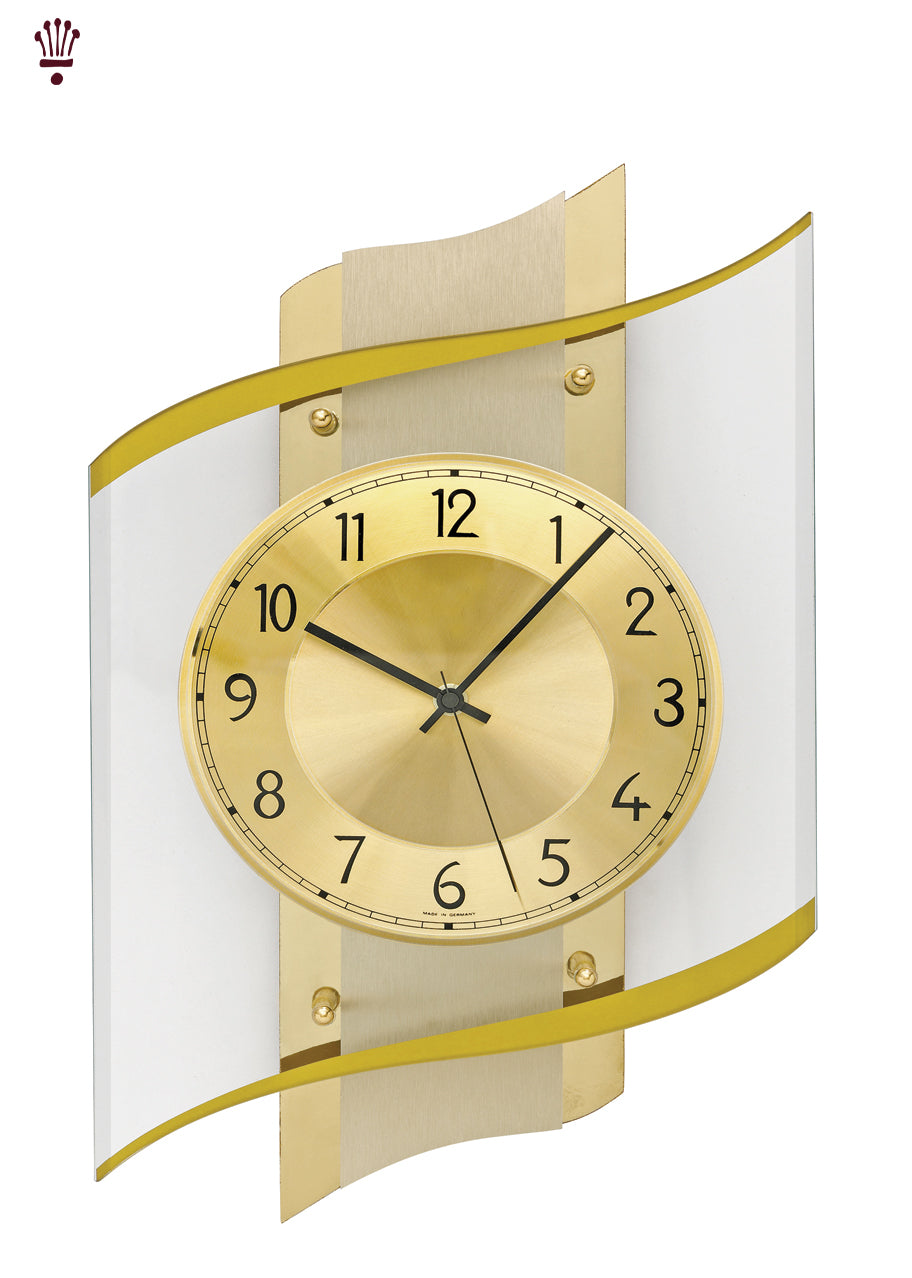 Billib Radio Controlled Gold Wall Clock