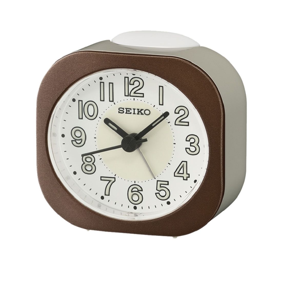 Seiko Brown Bedside Alarm Clock